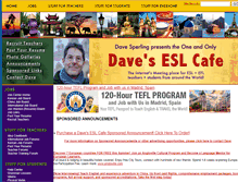 Tablet Screenshot of eslcafe.com